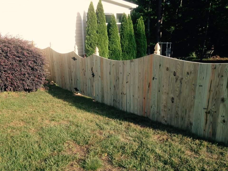 Wood fence project 1
