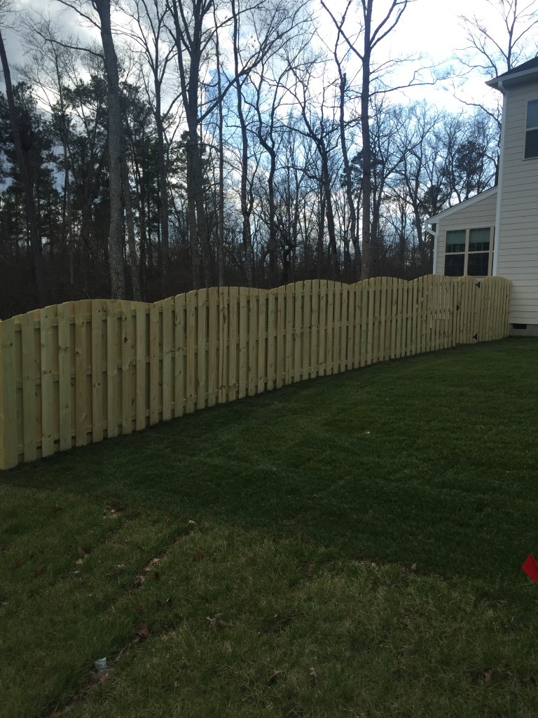 Wood fence project 2